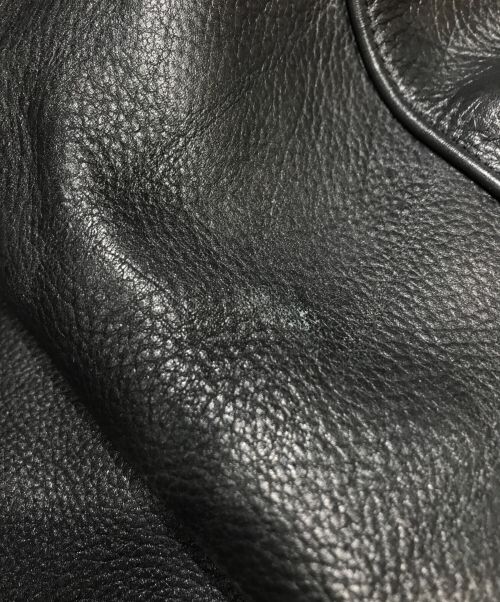 FREEDOM LEATHER COMPANY（フリーダムレザーカンパニー）FREEDOM Leather Company (フリーダムレザーカンパニー) シングルライダースジャケット ブラック サイズ:Ｓの古着・服飾アイテム