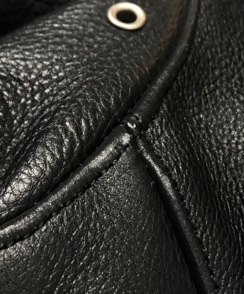 FREEDOM LEATHER COMPANY（フリーダムレザーカンパニー）FREEDOM Leather Company (フリーダムレザーカンパニー) シングルライダースジャケット ブラック サイズ:Ｓの古着・服飾アイテム