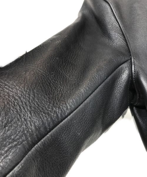 FREEDOM LEATHER COMPANY（フリーダムレザーカンパニー）FREEDOM Leather Company (フリーダムレザーカンパニー) シングルライダースジャケット ブラック サイズ:Ｓの古着・服飾アイテム