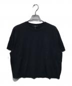 theoryセオリー）の古着「Regal Wool Boxy Tee」｜ブラック