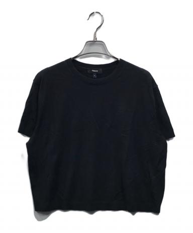 中古・古着通販】theory (セオリー) Regal Wool Boxy Tee ブラック