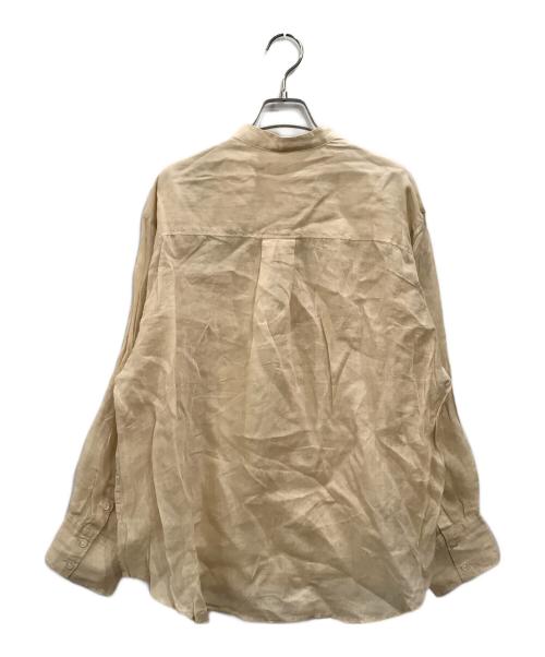 IENA（イエナ）IENA (イエナ) ラミー バンドカラーWポケット シャツ ベージュ サイズ:38の古着・服飾アイテム