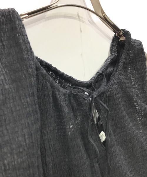 NEPLA（ネプラ）NEPLA (ネプラ) シャーリングキャミソール&スカート ブラック サイズ:Freeの古着・服飾アイテム