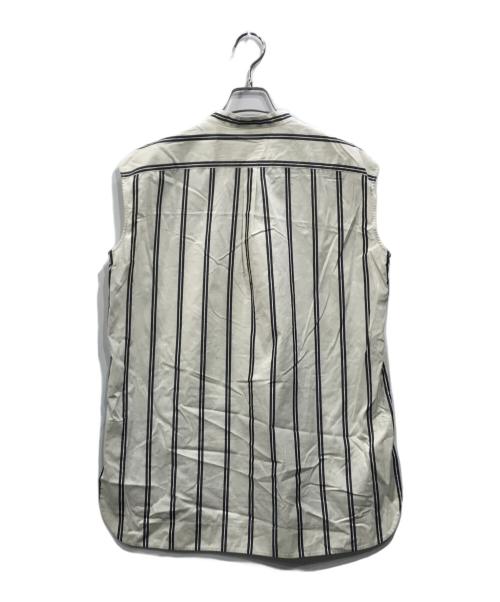 theory（セオリー）theory (セオリー) Ventura Stripe SL Hi Low Tunic ベージュ×ブラック サイズ:Ｓの古着・服飾アイテム