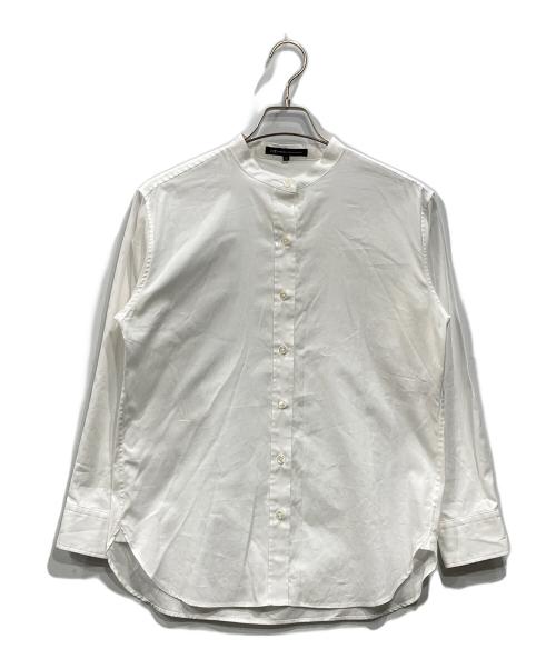 23区（ニジュウサンク）23区 (ニジュウサンク) バンドカラーシャツ ホワイト サイズ:38の古着・服飾アイテム