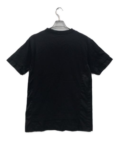 Dior（ディオール）Dior (ディオール) sacai (サカイ) ドッキングTシャツ ブラック サイズ:Sの古着・服飾アイテム