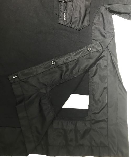 Dior（ディオール）Dior (ディオール) sacai (サカイ) ドッキングTシャツ ブラック サイズ:Sの古着・服飾アイテム