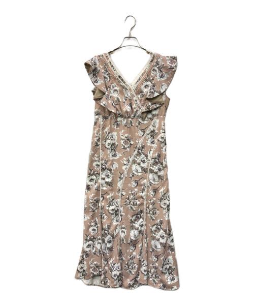 HER LIP TO（ハーリップトゥ）HER LIP TO (ハーリップトゥ) English Rose Garden Dress ベージュ サイズ:Mの古着・服飾アイテム