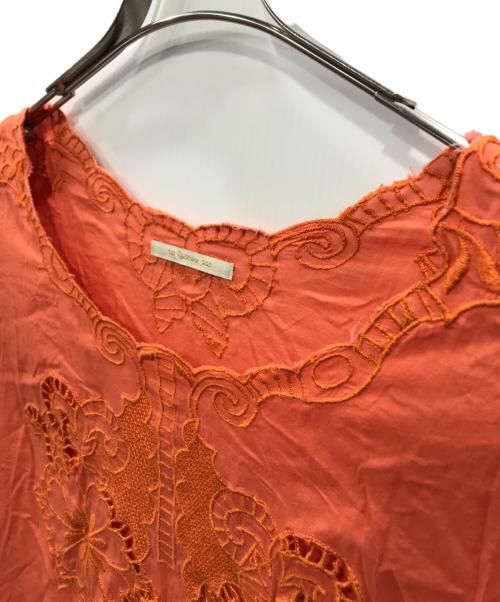 ne quittez pas（ヌキテパ）ne quittez pas (ヌキテパ) カットワークブラウス オレンジ サイズ:Freeの古着・服飾アイテム
