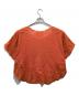 ne quittez pas (ヌキテパ) カットワークブラウス オレンジ サイズ:Free：4000円