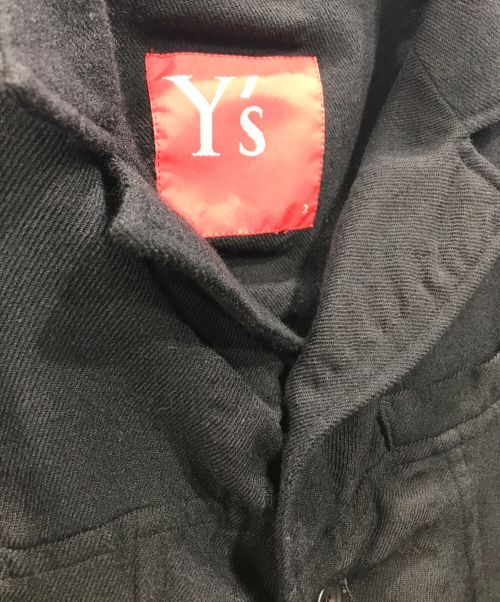 Y's Red Label（ワイズレッドレーベル）Y's Red Label (ワイズレッドレーベル) ウールクロップドジャケット ブラック サイズ:2の古着・服飾アイテム