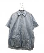 DRESSEDUNDRESSEDドレスドアンドレスド）の古着「ダブルスリーブシャツ」｜ブルー