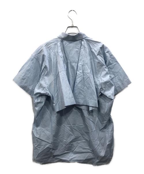 DRESSEDUNDRESSED（ドレスドアンドレスド）DRESSEDUNDRESSED (ドレスドアンドレスド) ダブルスリーブシャツ ブルー サイズ:2の古着・服飾アイテム