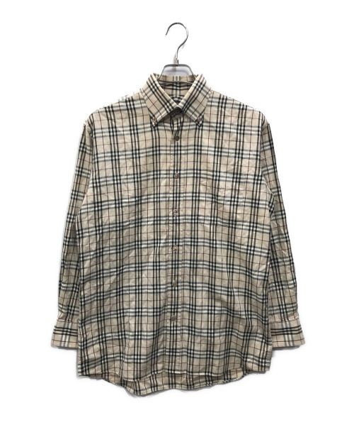 BURBERRY LONDON（バーバリーロンドン）BURBERRY LONDON (バーバリーロンドン) ノバチェックシャツ ベージュ サイズ:Mの古着・服飾アイテム