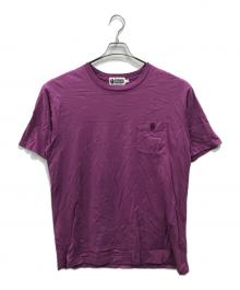 A BATHING APE（ア ベイシング エイプ）の古着「ポケットTシャツ」｜パープル