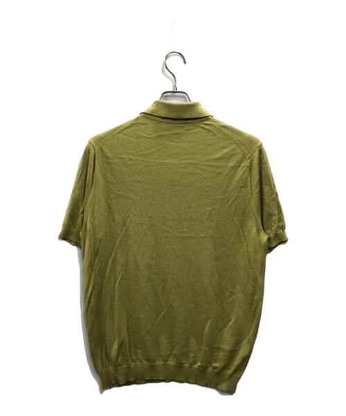 TOMORROW LAND tricot（トゥモローランド トリコ）TOMORROW LAND tricot (トゥモローランド トリコ) シルクコットンニットポロシャツ ライトグリーン サイズ:Ｍの古着・服飾アイテム