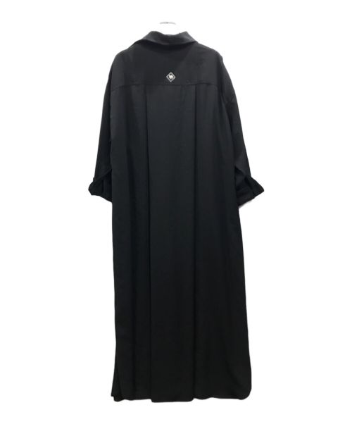 BLUEBIRD BOULEVARD（ブルーバードブルバード）BLUEBIRD BOULEVARD (ブルーバードブルバード) ツイルワッシャーシャツドレス ブラック サイズ:Freeの古着・服飾アイテム