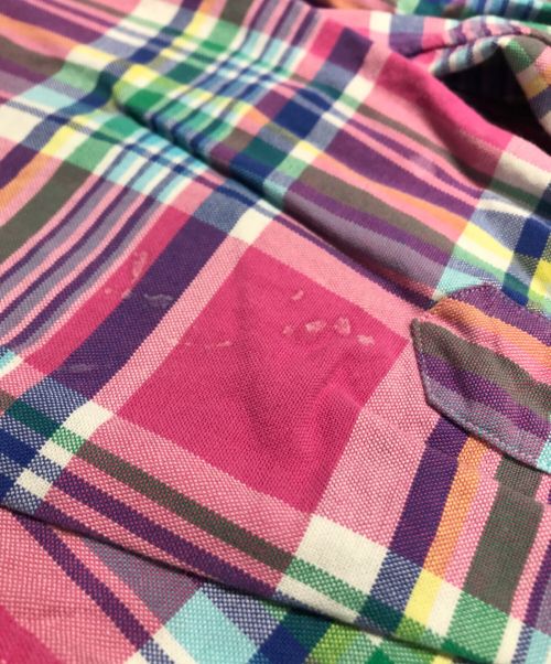 RALPH LAUREN（ラルフローレン）RALPH LAUREN (ラルフローレン) BDチェックシャツ ピンク サイズ:XLの古着・服飾アイテム