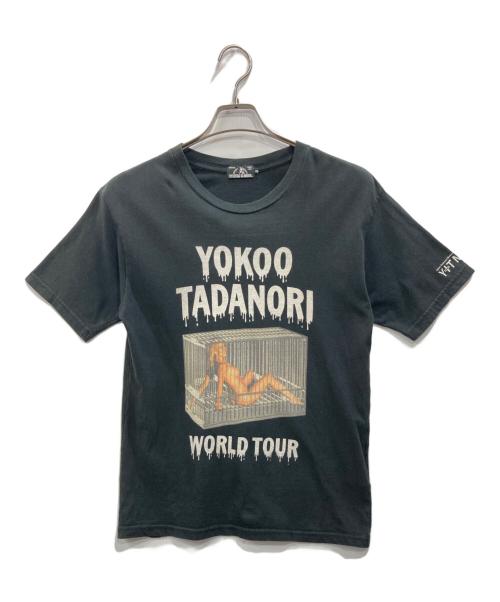 Hysteric Glamour（ヒステリックグラマー）Hysteric Glamour (ヒステリックグラマー) YOKOO TADANORI (ヨコオ タダノリ) Y.T.WORLD TOUR TEE ブラック サイズ:XSの古着・服飾アイテム