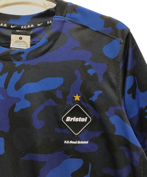 NIKE（ナイキ）NIKE (ナイキ) F.C.R.B. (エフシーアールビー) カモフラカットソー ブルー サイズ:Sの古着・服飾アイテム