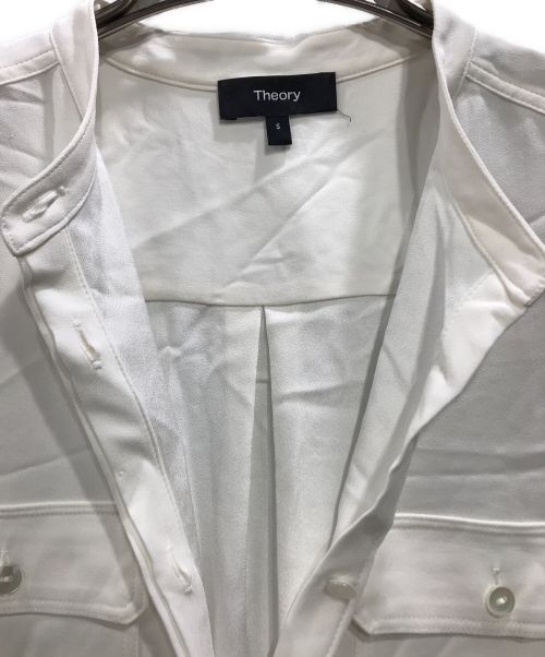 theory（セオリー）theory (セオリー) Powder Crepe SL MLT Shirt ホワイト サイズ:Sの古着・服飾アイテム
