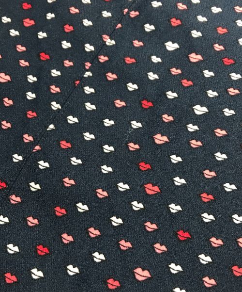 Kate Spade（ケイトスペード）Kate Spade (ケイトスペード) 総柄ワンピース ネイビー サイズ:2の古着・服飾アイテム