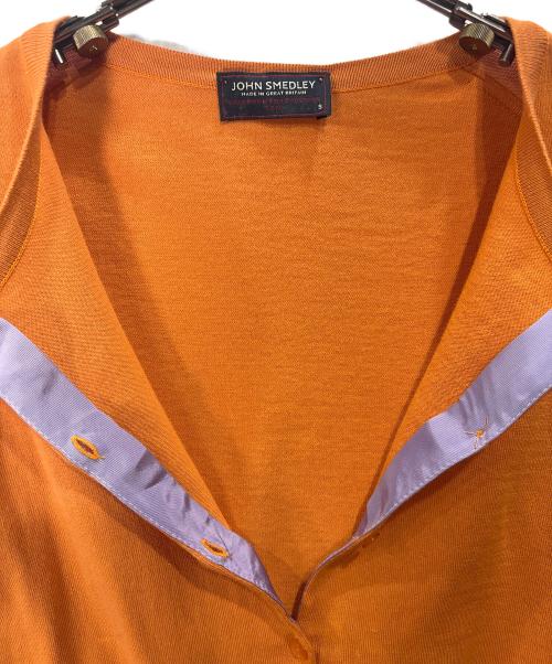 JOHN SMEDLEY（ジョンスメドレー）JOHN SMEDLEY (ジョンスメドレー) GRANDMA MAMA DAUGHTER (グランマママドーター) コットンニットカーディガン オレンジ サイズ:Sの古着・服飾アイテム