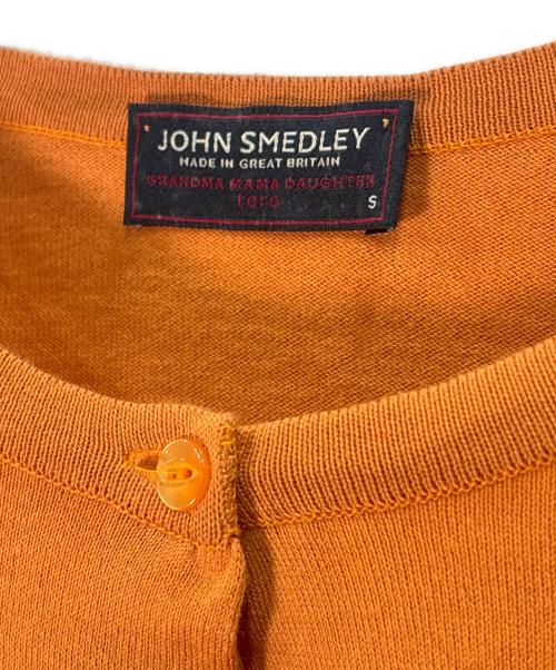JOHN SMEDLEY（ジョンスメドレー）JOHN SMEDLEY (ジョンスメドレー) GRANDMA MAMA DAUGHTER (グランマママドーター) コットンニットカーディガン オレンジ サイズ:Sの古着・服飾アイテム