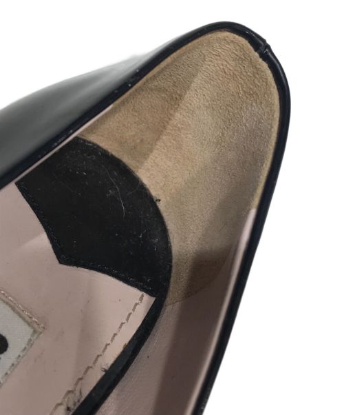 MIU MIU（ミュウミュウ）MIU MIU (ミュウミュウ) エナメルリボンパンプス ブラック サイズ:34 1/2の古着・服飾アイテム