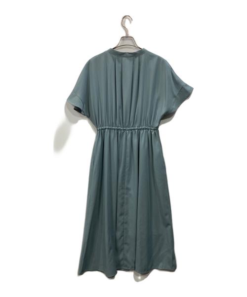 ROSSO（ロッソ）ROSSO (ロッソ) セミシアードロストギャザーワンピース ブルー サイズ:Freeの古着・服飾アイテム