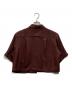 BEAUTY&YOUTH (ビューティーアンドユース) ポリエステルメッシュ ショート5分袖シャツ ワインレッド サイズ:表記なし：3980円