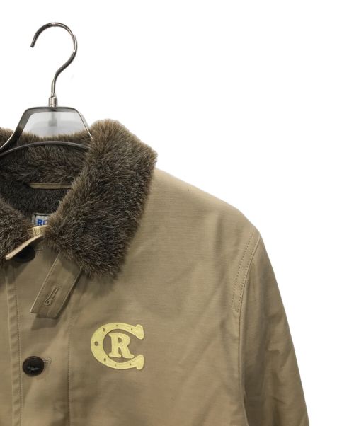 ROTAR（ローター）ROTAR (ローター) Back satin Deck JKT ベージュ サイズ:Lの古着・服飾アイテム