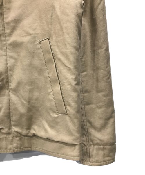 ROTAR（ローター）ROTAR (ローター) Back satin Deck JKT ベージュ サイズ:Lの古着・服飾アイテム