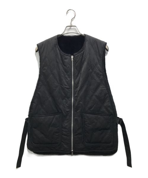 s'yte（サイト）s'yte (サイト) Reversible Quilted Vest ブラック サイズ:3の古着・服飾アイテム