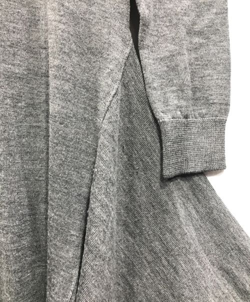 STELLA McCARTNEY（ステラマッカートニー）STELLA McCARTNEY (ステラマッカートニー) バイカラーニットドレス グレー×ボルドー サイズ:36の古着・服飾アイテム