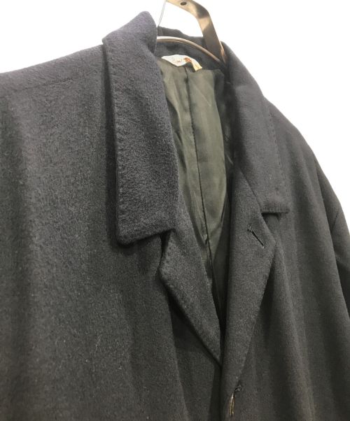 PAPAS（パパス）PAPAS (パパス) カシミヤコート ネイビー サイズ:Mの古着・服飾アイテム