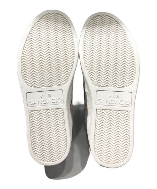 Sangacio（サンガッチョ）Sangacio (サンガッチョ) ローカットスニーカー ホワイト サイズ:22.5cmの古着・服飾アイテム