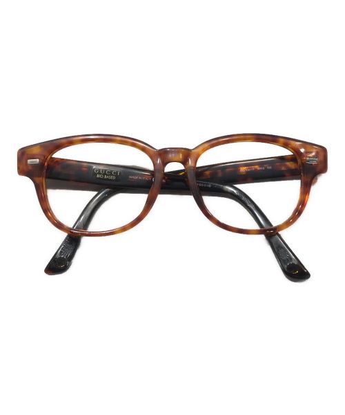 GUCCI（グッチ）GUCCI (グッチ) 伊達眼鏡 ブラウンの古着・服飾アイテム