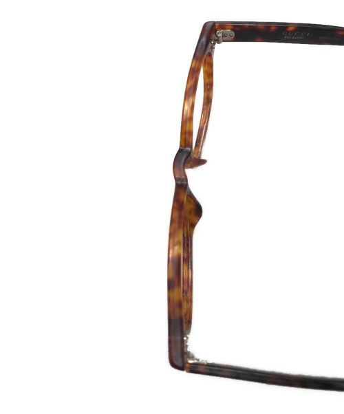 GUCCI（グッチ）GUCCI (グッチ) 伊達眼鏡 ブラウンの古着・服飾アイテム