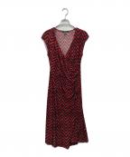 LAUREN RALPH LAURENローレンラルフローレン）の古着「ノースリーブドレス」｜レッド