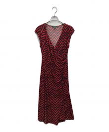 LAUREN RALPH LAUREN（ローレンラルフローレン）の古着「ノースリーブドレス」｜レッド