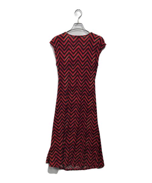 LAUREN RALPH LAUREN（ローレンラルフローレン）LAUREN RALPH LAUREN (ローレンラルフローレン) ノースリーブドレス レッド サイズ:Ｍの古着・服飾アイテム