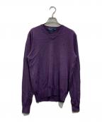 POLO RALPH LAURENポロ・ラルフローレン）の古着「Vネックニット」｜パープル
