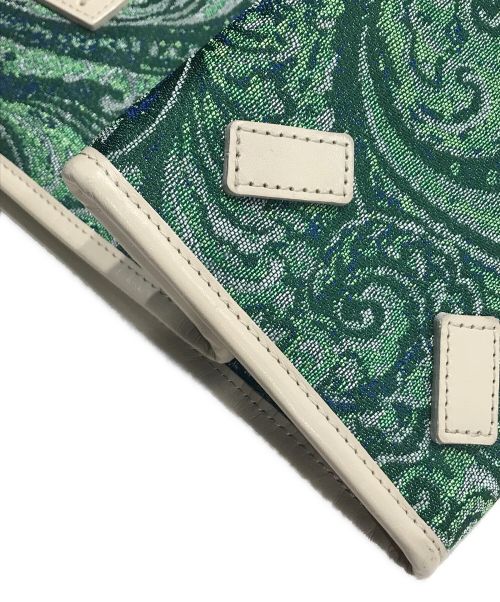 A VACATION（ア ヴァケーション）A VACATION (アヴァケーション) BOXハンドバッグ グリーンの古着・服飾アイテム