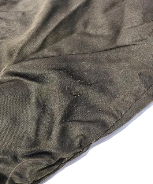 1er Arrondissement（プルミエ アロンディスモン）1er Arrondissement (プルミエ アロンディスモン) キュプラストレッチフレアーワンピース オリーブ サイズ:38の古着・服飾アイテム