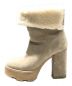 LOUIS VUITTON (ルイ ヴィトン) LVボブールラインムートンアンクルショートブーツ ベージュ サイズ:36：57000円