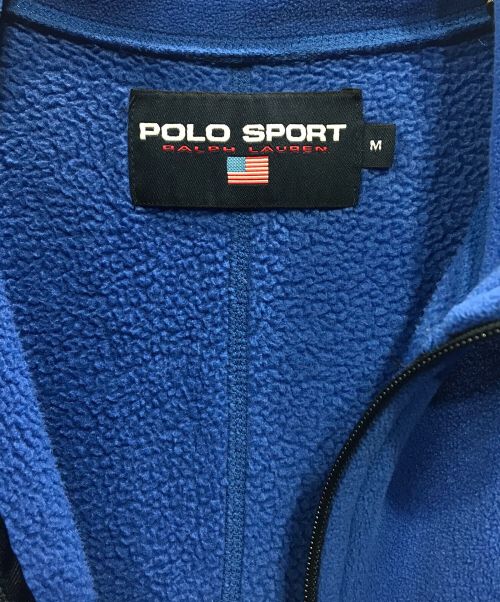 POLO SPORT（ポロスポーツ）POLO SPORT (ポロスポーツ) フリースジャケット ブルー サイズ:Ｍの古着・服飾アイテム