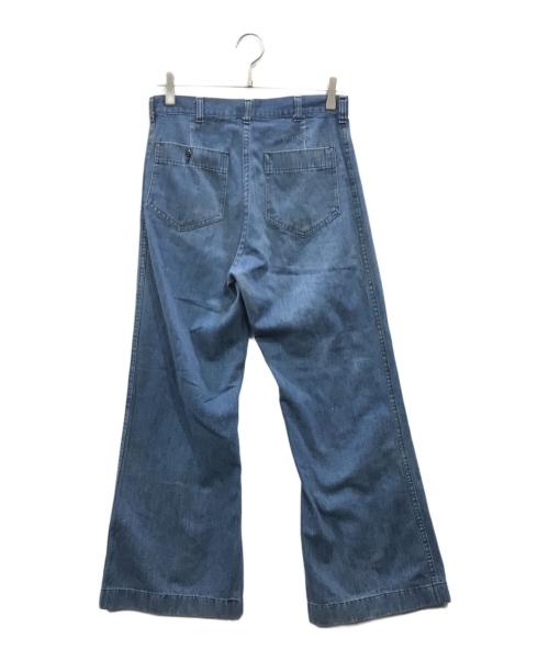 US NAVY（ユーエスネイビー）US NAVY (ユーエスネイビー) セーラーデニム ブルー サイズ:76cm (W30)の古着・服飾アイテム