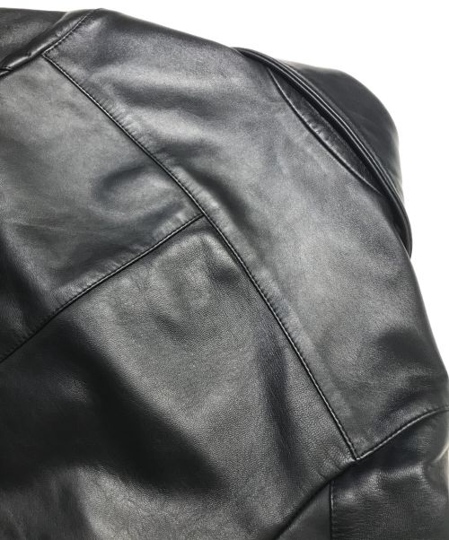 Cinquanta（チンクワンタ）Cinquanta (チンクワンタ) ラムレザーダブルライダースジャケット ブラック サイズ:Mの古着・服飾アイテム