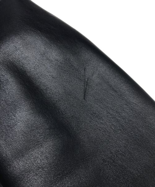 Cinquanta（チンクワンタ）Cinquanta (チンクワンタ) ラムレザーダブルライダースジャケット ブラック サイズ:Mの古着・服飾アイテム